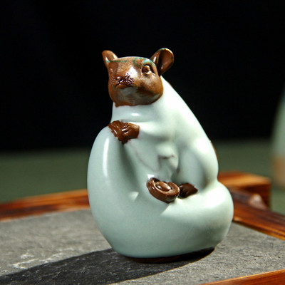 三藏茶寵批發 吉鼠汝窯茶寵引領雅致茶生活，廠家直銷品質保障